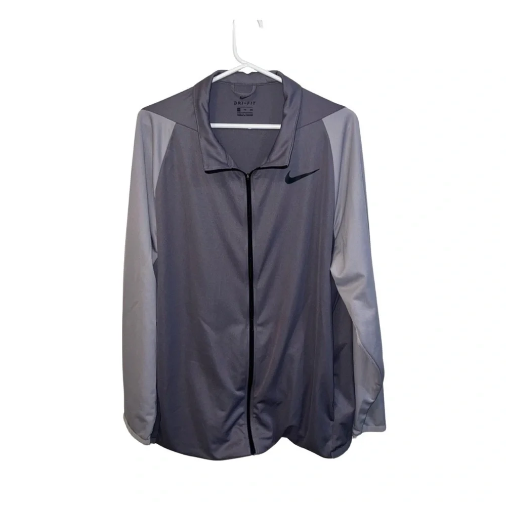 Nike Dri-Fit Men’s Full-Zip Training Jacket - Size XXL in Gray